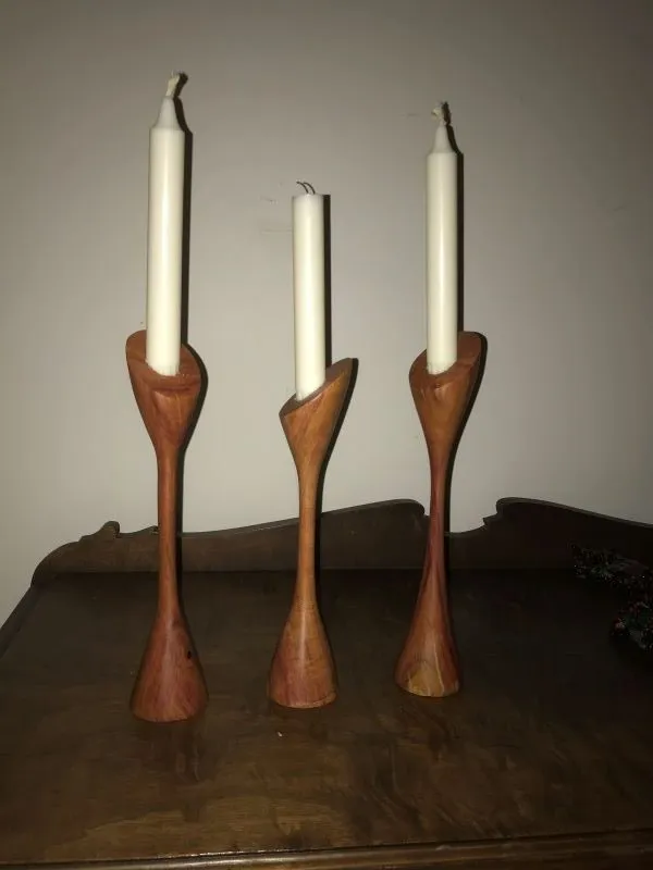 Turned Candlesticks made by Gaalen