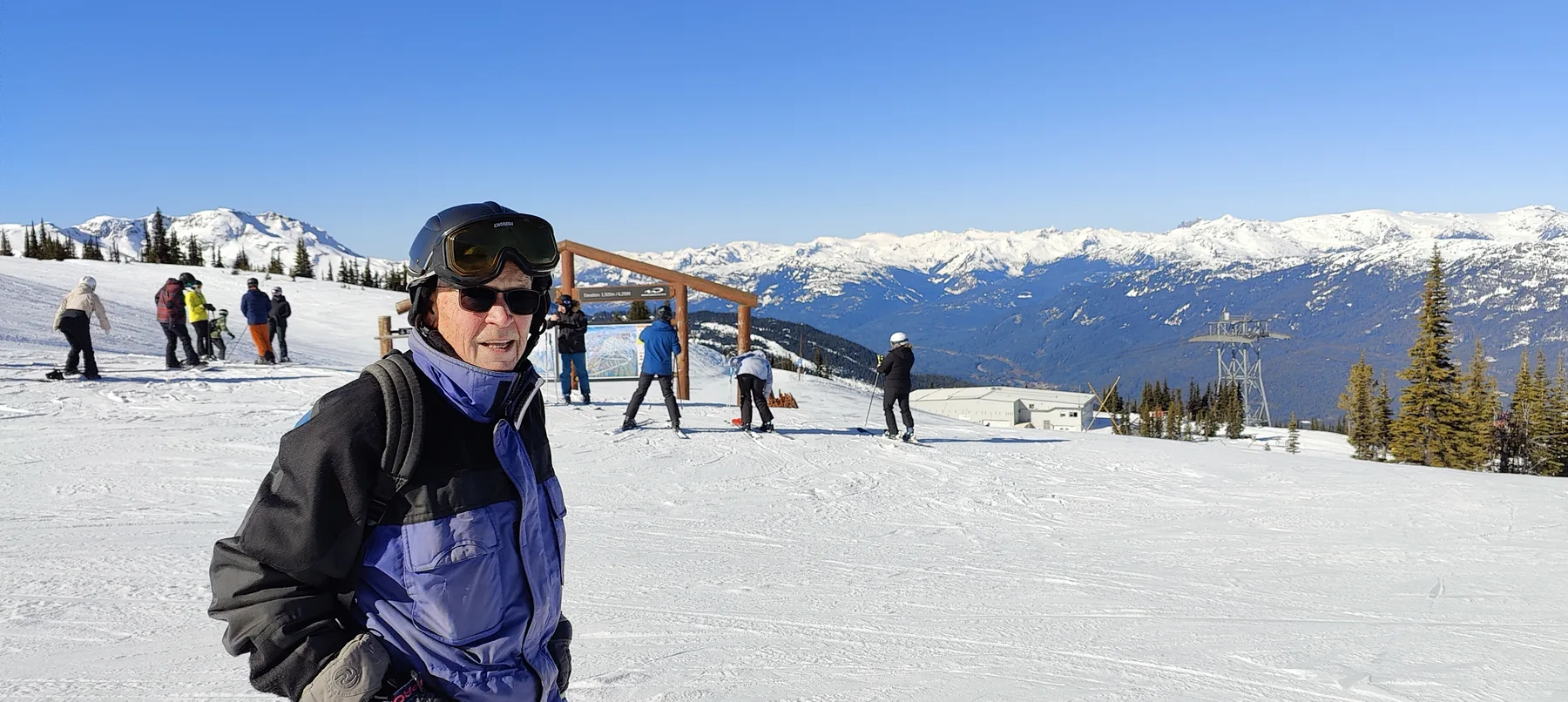 A snowy mountain adventure